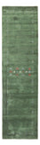 Tappeto corsia Tappeto Gabbeh - Indus - 300 x 80 cm - verde