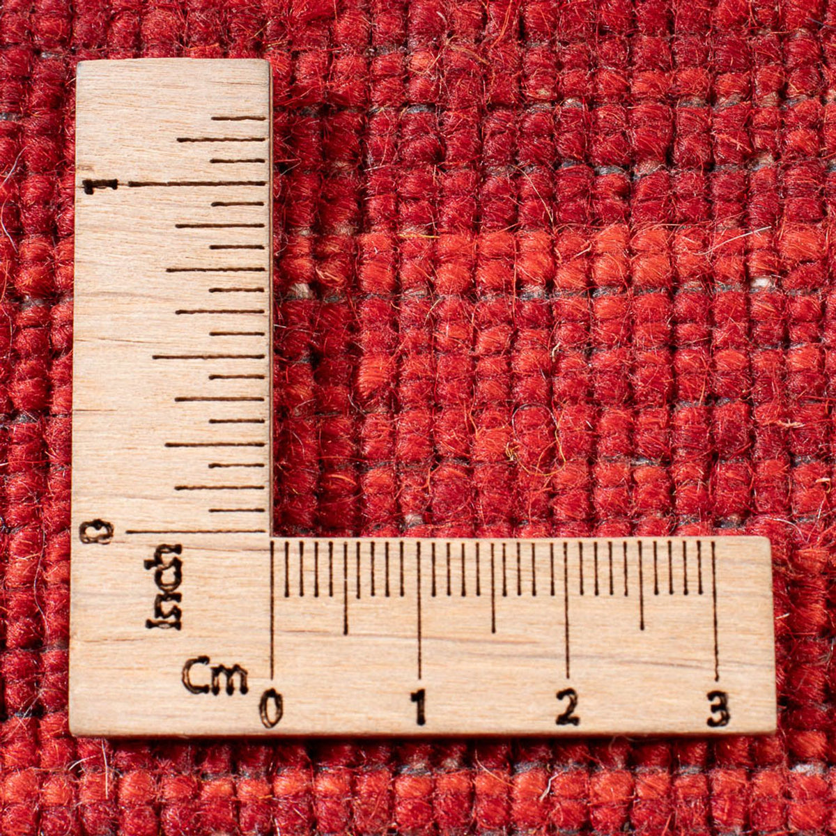 Tappeto Gabbeh - Loribaft Indus quadrato  - 200 x 200 cm - rosso