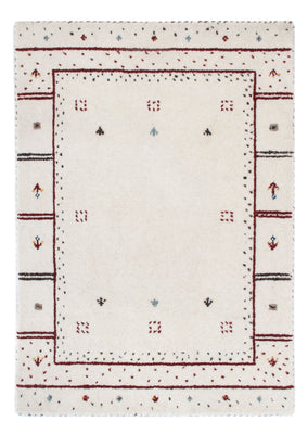 Tappeto Gabbeh - Loribaft Softy - 90 x 60 cm - grigio chiaro