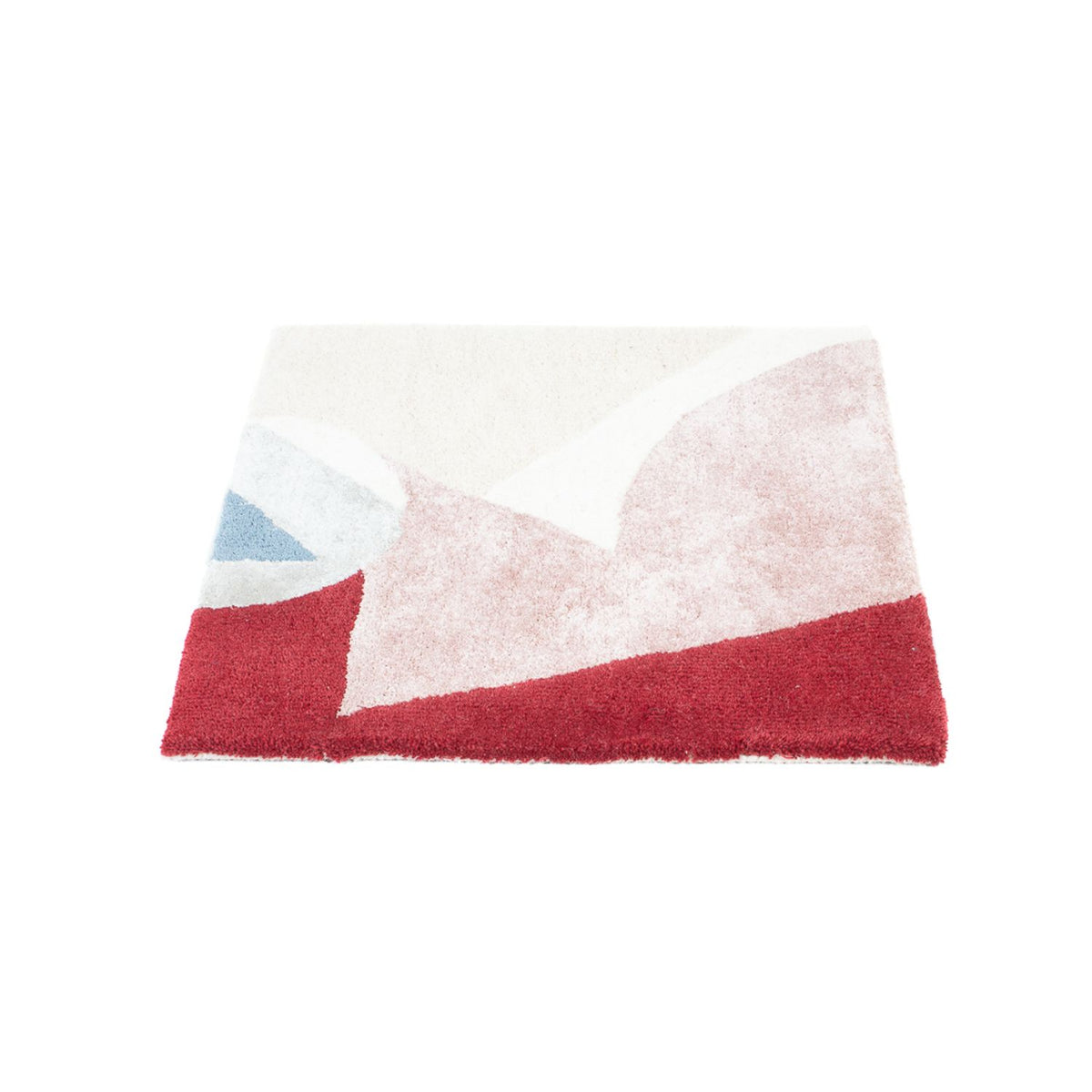 Tappeto di lana quadrato  - 63 x 62 cm - multicolore