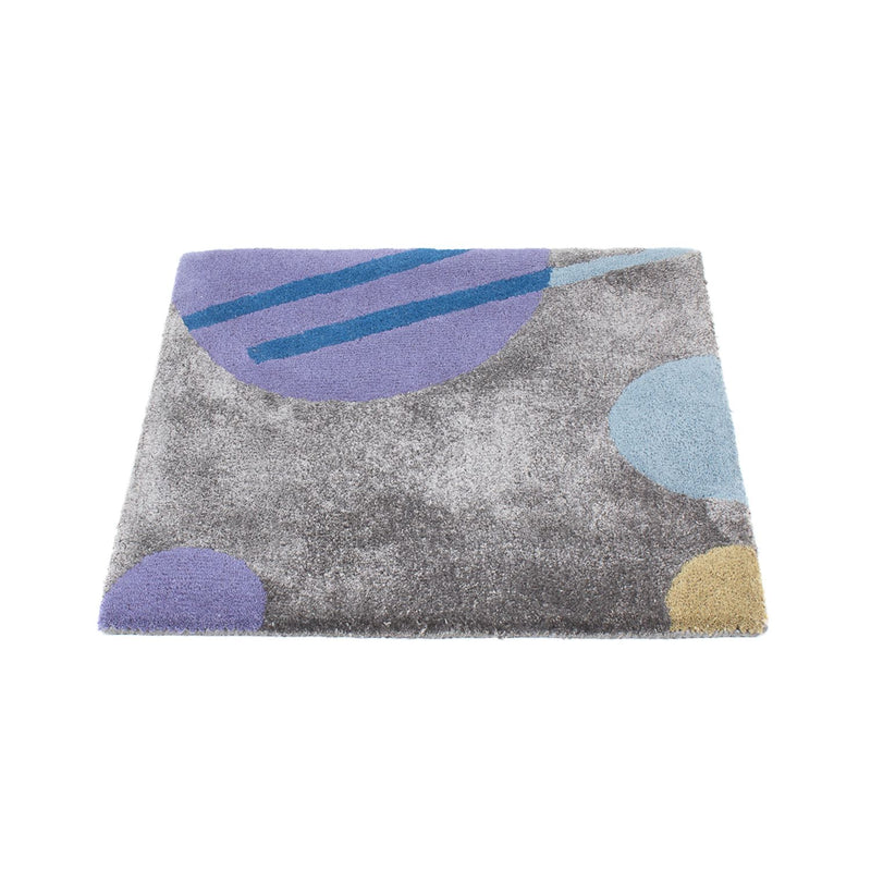 Tappeto di lana quadrato  - 63 x 62 cm - multicolore