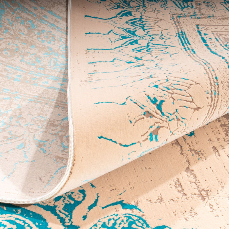 Tappeto di design - 225 x 150 cm - turchese