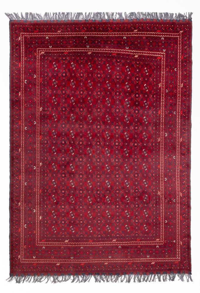 Tappeto afgano - Bukhara - 281 x 193 cm - rosso