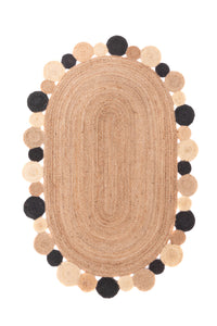 Tappeto in juta - 200 x 140 cm - naturale