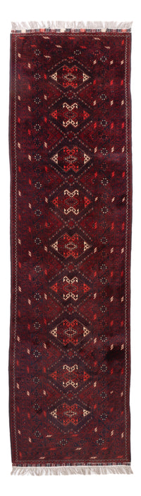 Tappeto corsia Tappeto afgano - 293 x 78 cm - rosso