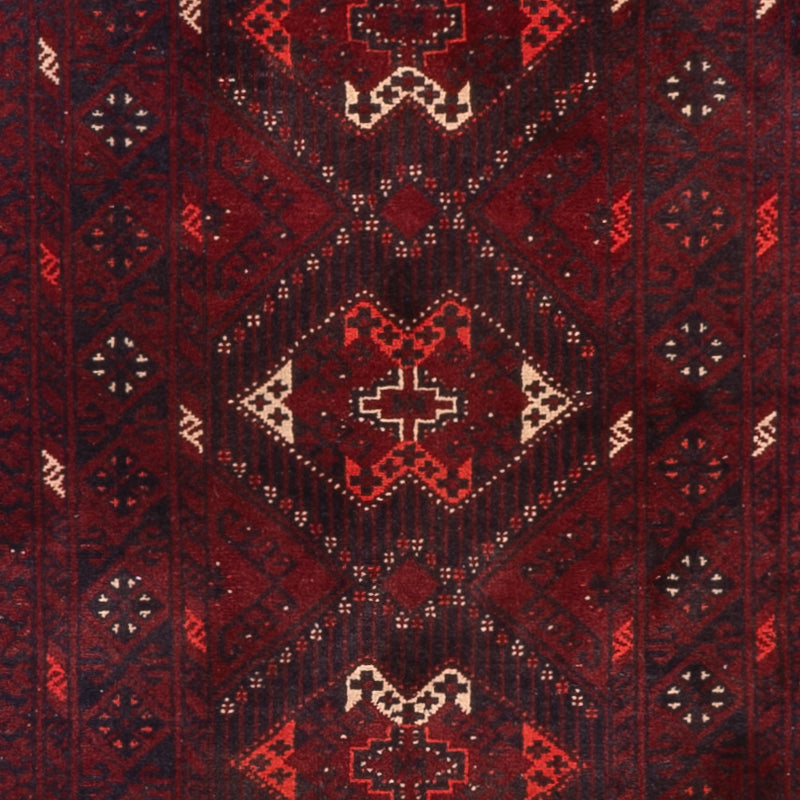 Tappeto corsia Tappeto afgano - 293 x 78 cm - rosso