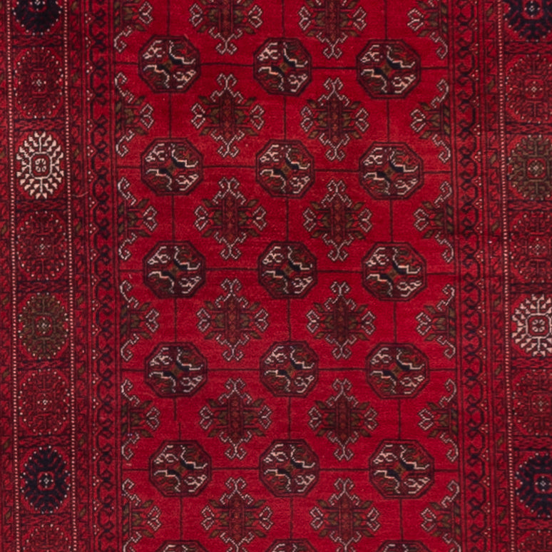 Tappeto corsia Tappeto afgano - Bukhara - 296 x 78 cm - rosso