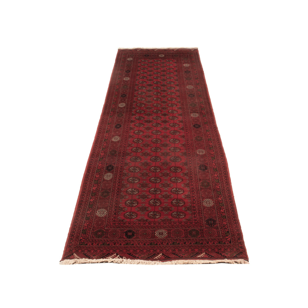 Tappeto corsia Tappeto afgano - Bukhara - 296 x 78 cm - rosso