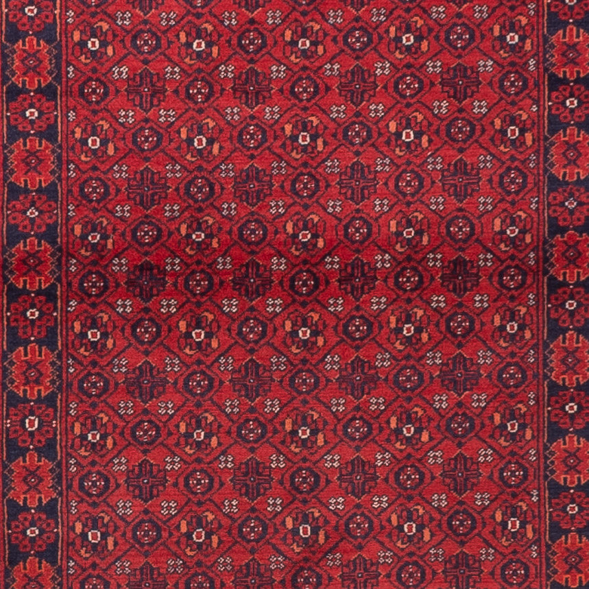 Tappeto corsia Tappeto afgano - Bukhara - 332 x 76 cm - rosso