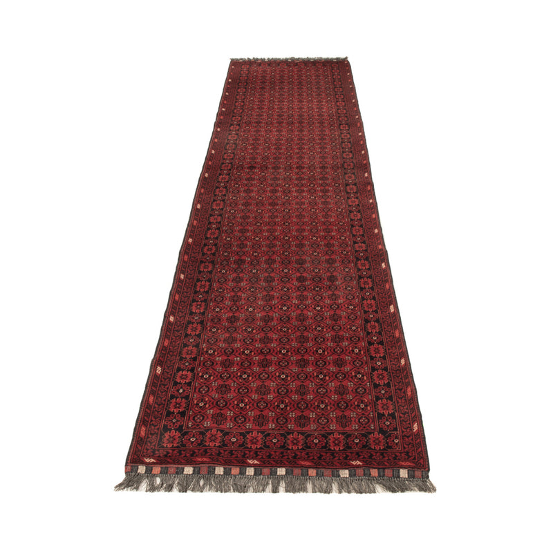 Tappeto corsia Tappeto afgano - Bukhara - 332 x 76 cm - rosso