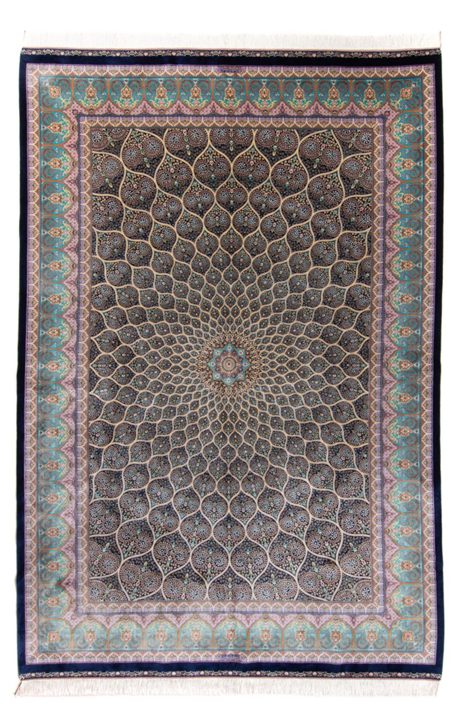 Tappeto Persero - Ghom - 300 x 200 cm - blu scuro