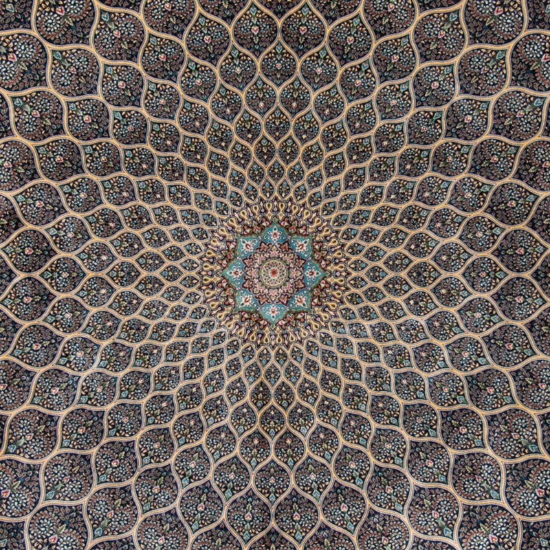 Tappeto Persero - Ghom - 300 x 200 cm - blu scuro