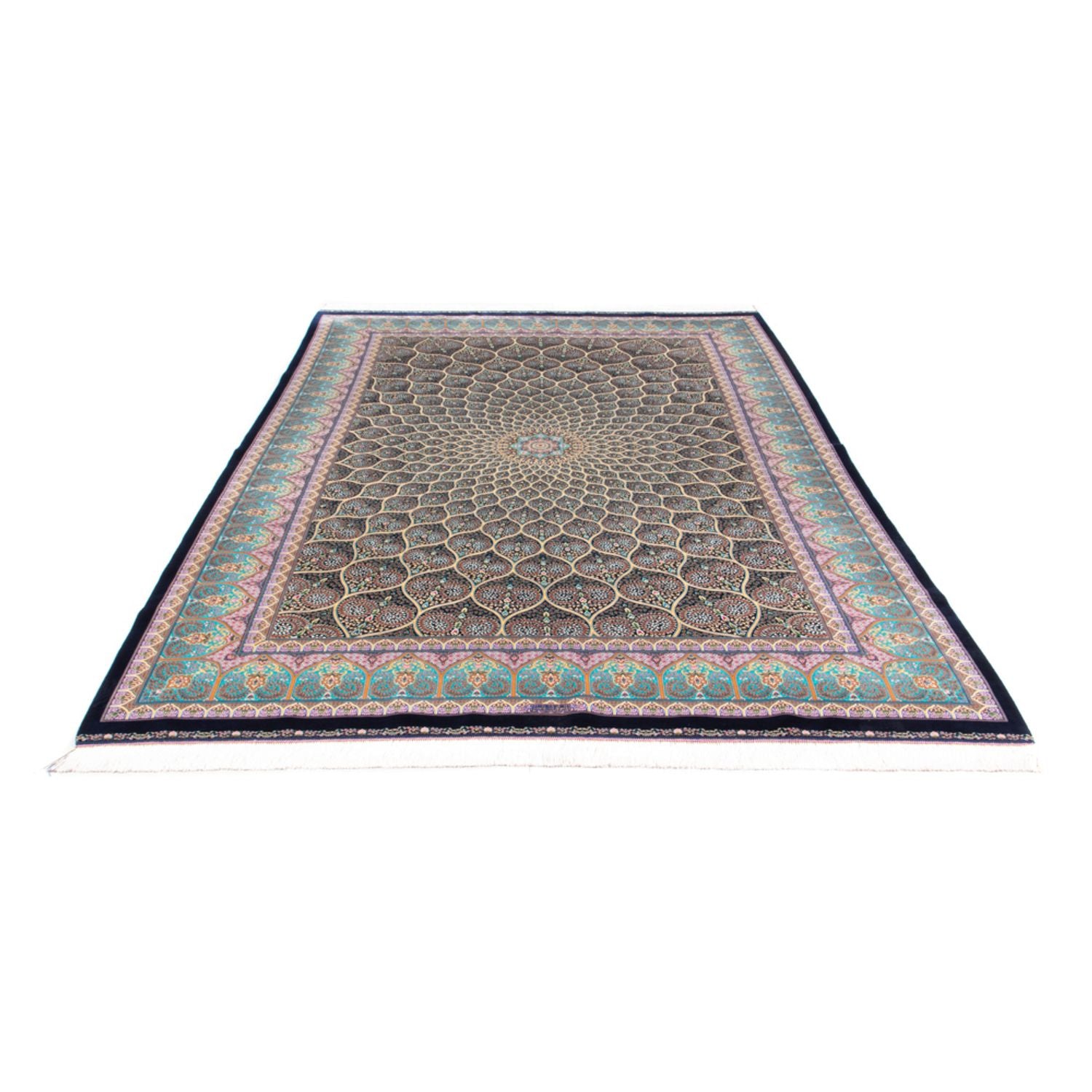 Tappeto Persero - Ghom - 300 x 200 cm - blu scuro