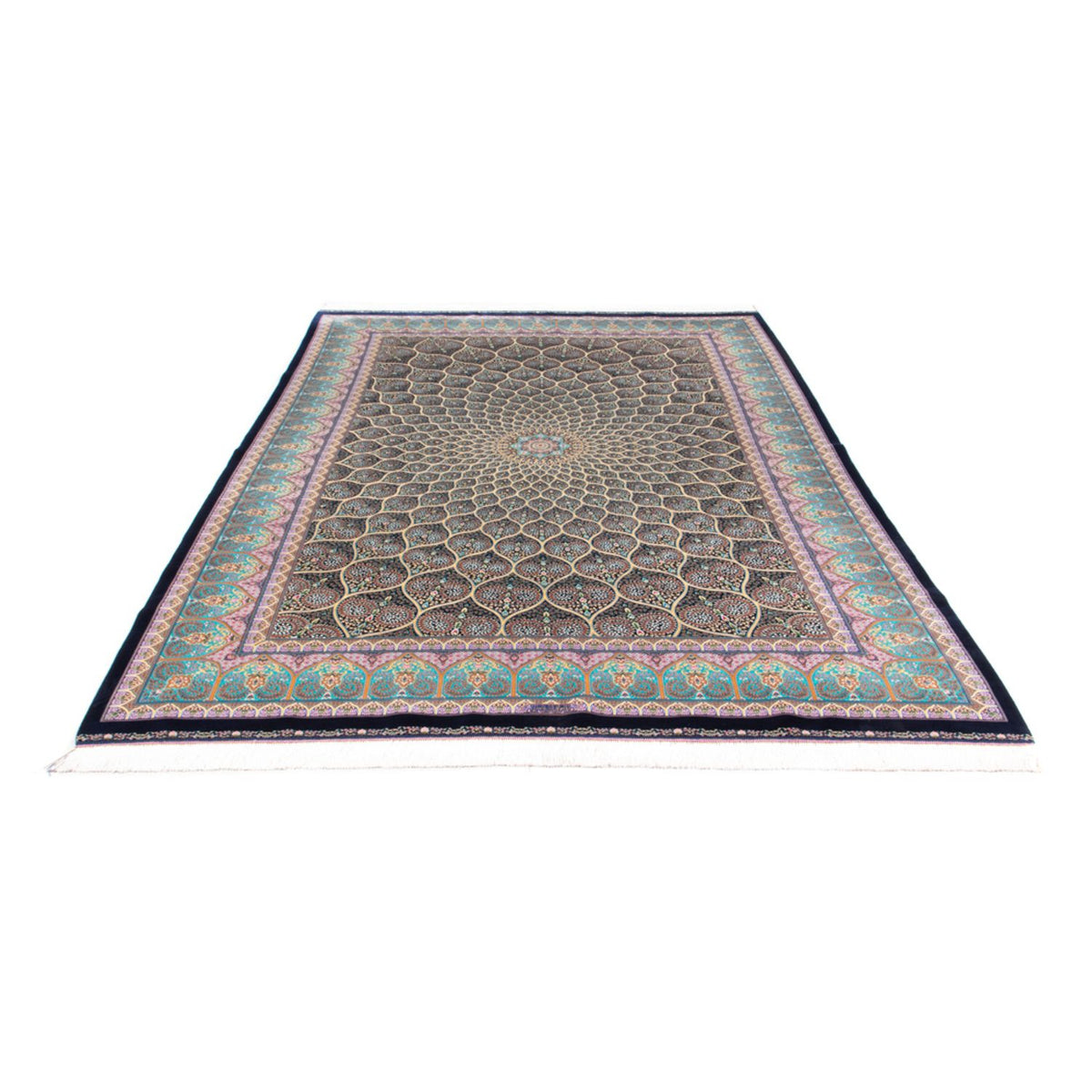 Tappeto Persero - Ghom - 300 x 200 cm - blu scuro