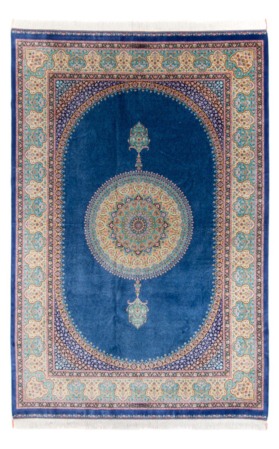 Tappeto Persero - Ghom - 300 x 200 cm - blu