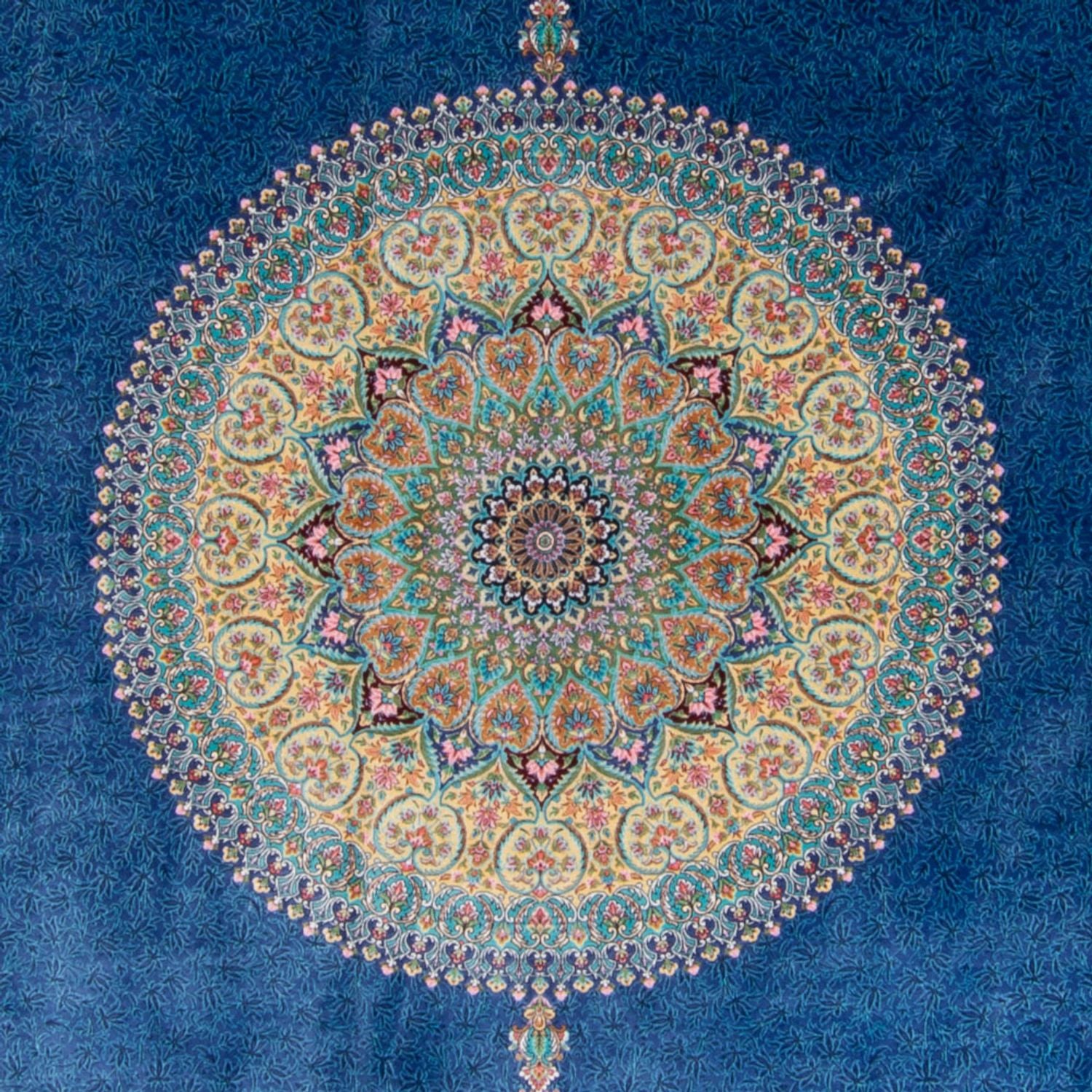 Tappeto Persero - Ghom - 300 x 200 cm - blu