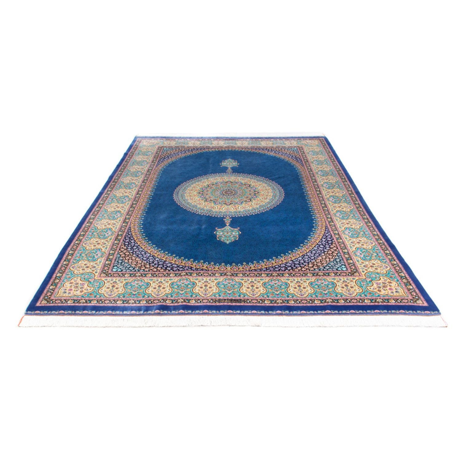 Tappeto Persero - Ghom - 300 x 200 cm - blu