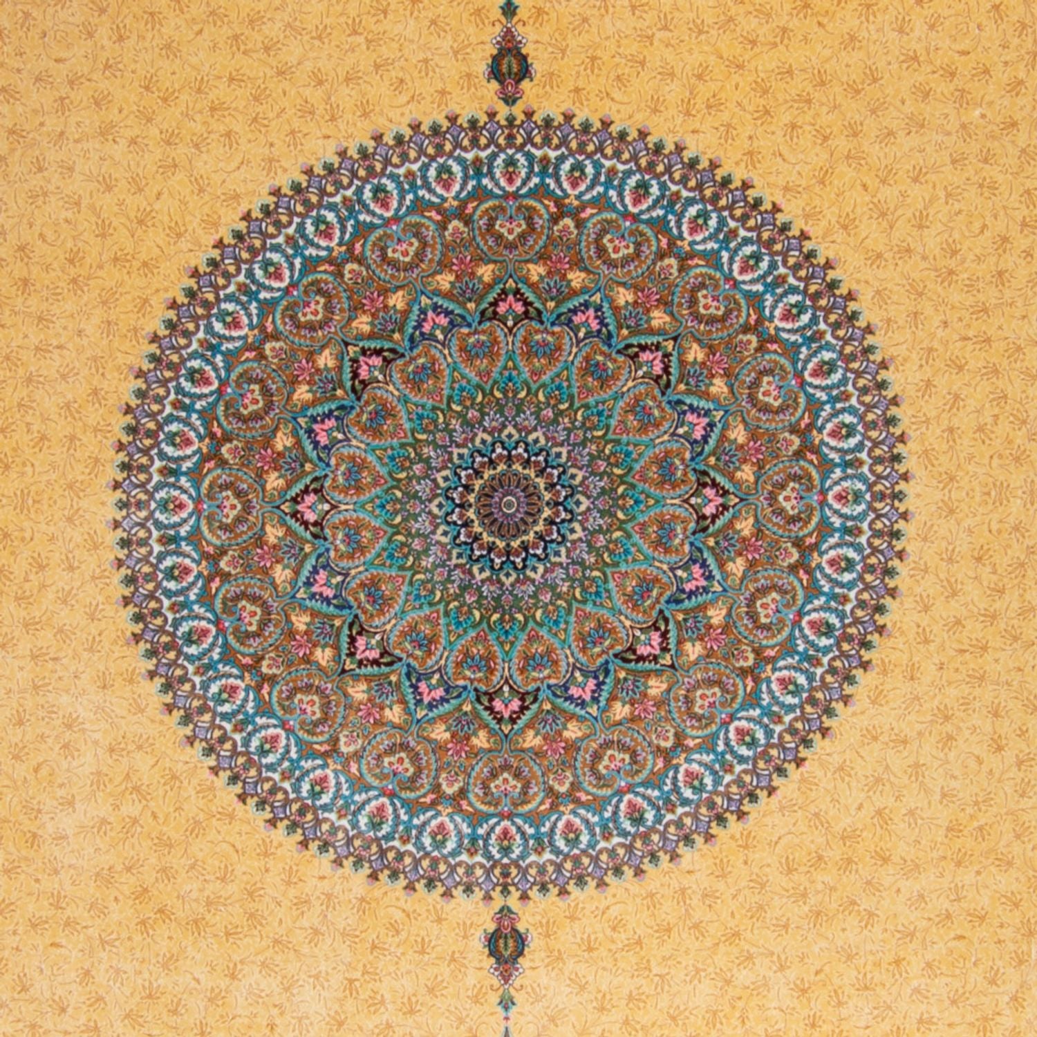 Tappeto Persero - Ghom - 300 x 200 cm - oro