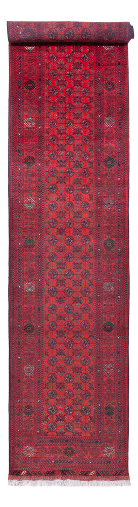 Tappeto corsia Tappeto afgano - Bukhara - 479 x 89 cm - rosso