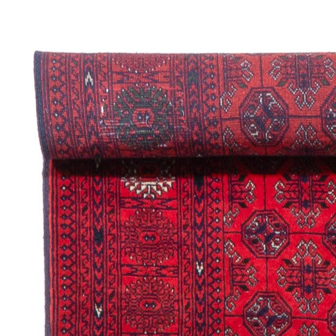 Tappeto corsia Tappeto afgano - Bukhara - 479 x 89 cm - rosso