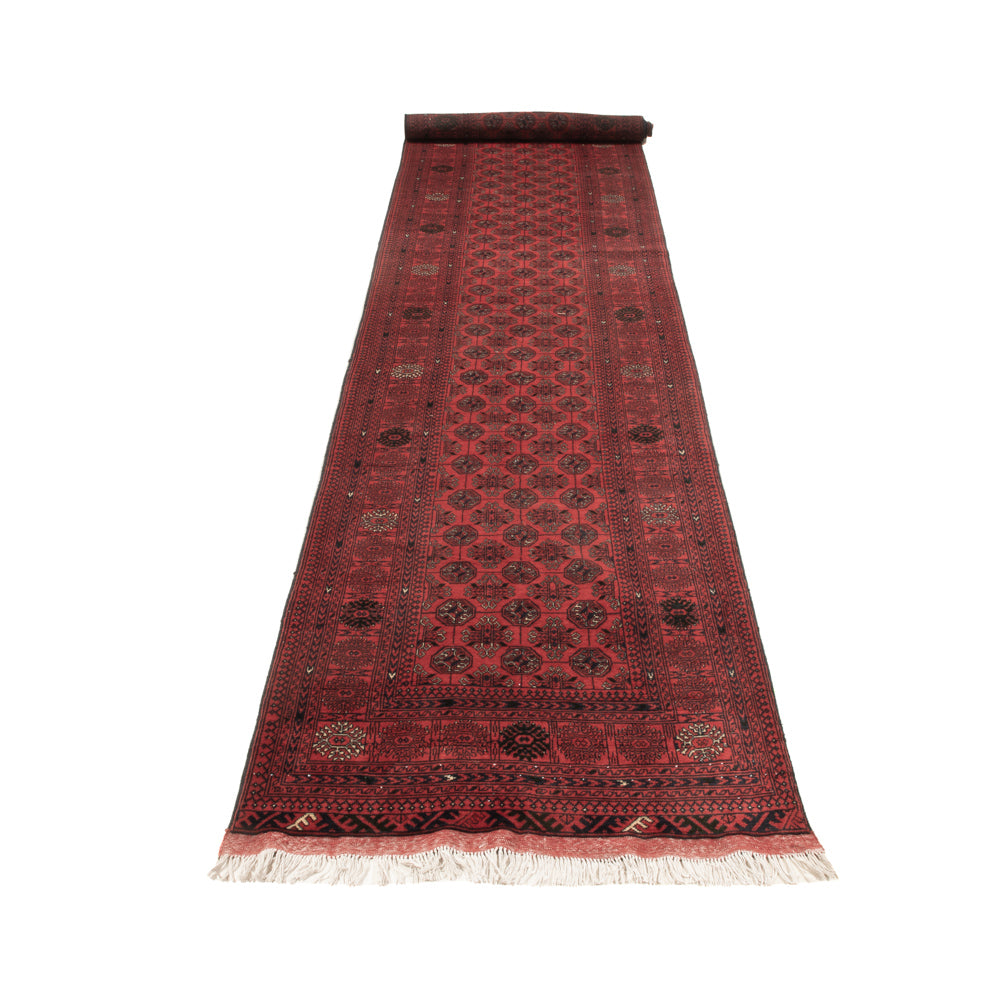 Tappeto corsia Tappeto afgano - Bukhara - 479 x 89 cm - rosso