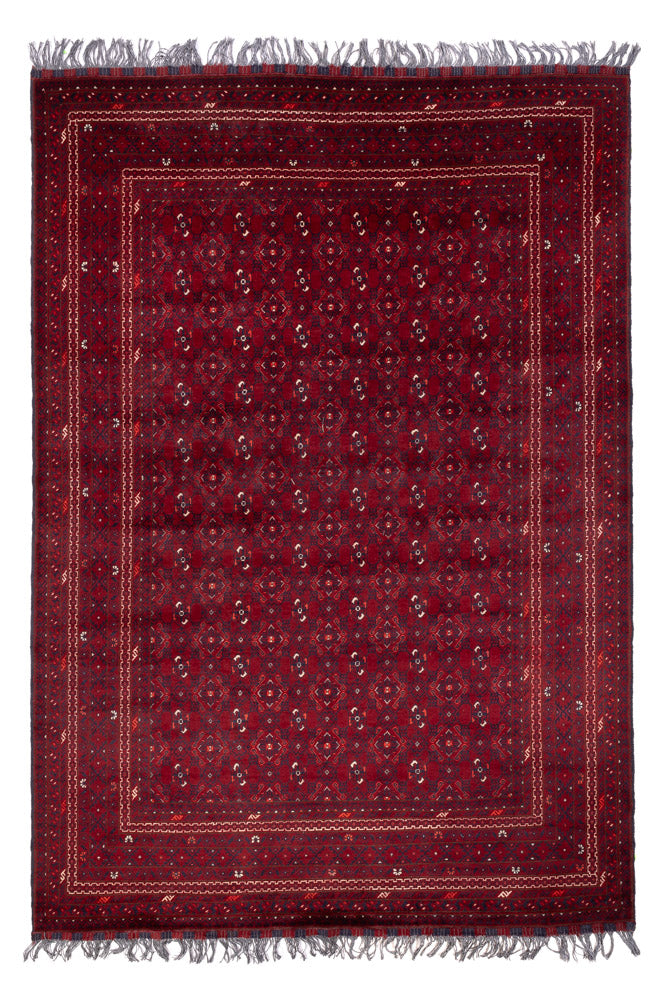 Tappeto afgano - Bukhara - 284 x 195 cm - rosso