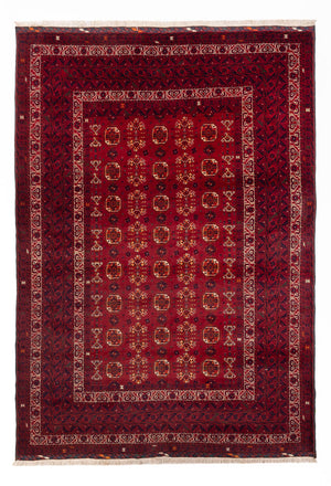 Tappeto afgano - Bukhara - 284 x 194 cm - rosso