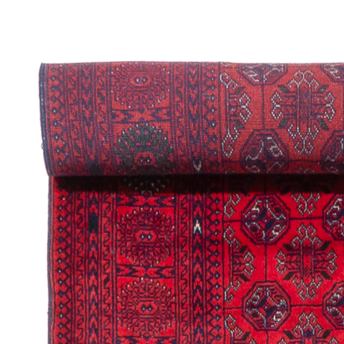Tappeto corsia Tappeto afgano - Bukhara - 479 x 89 cm - rosso