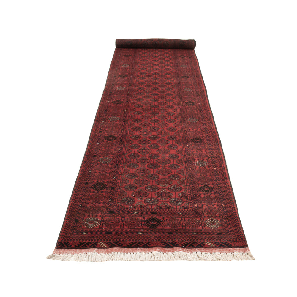 Tappeto corsia Tappeto afgano - Bukhara - 479 x 89 cm - rosso