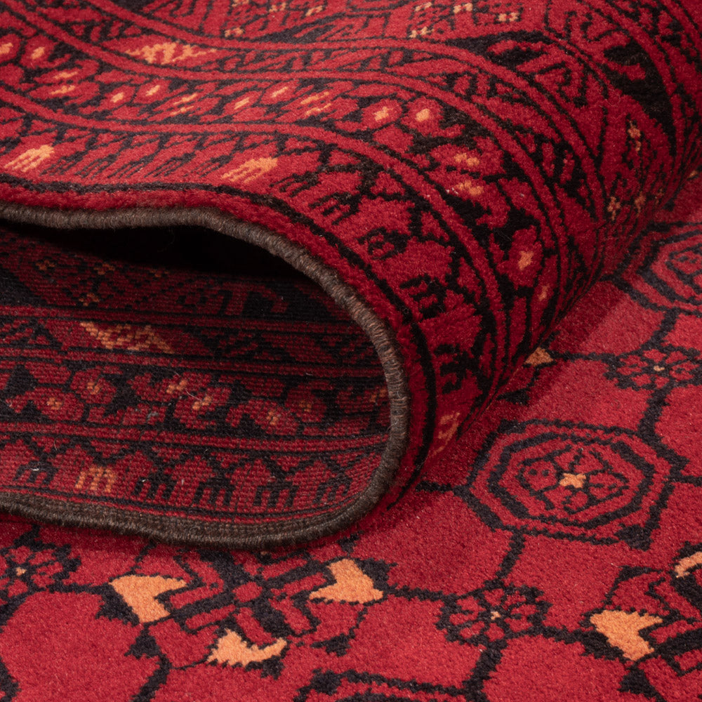 Tappeto corsia Tappeto afgano - Bukhara - 273 x 86 cm - rosso