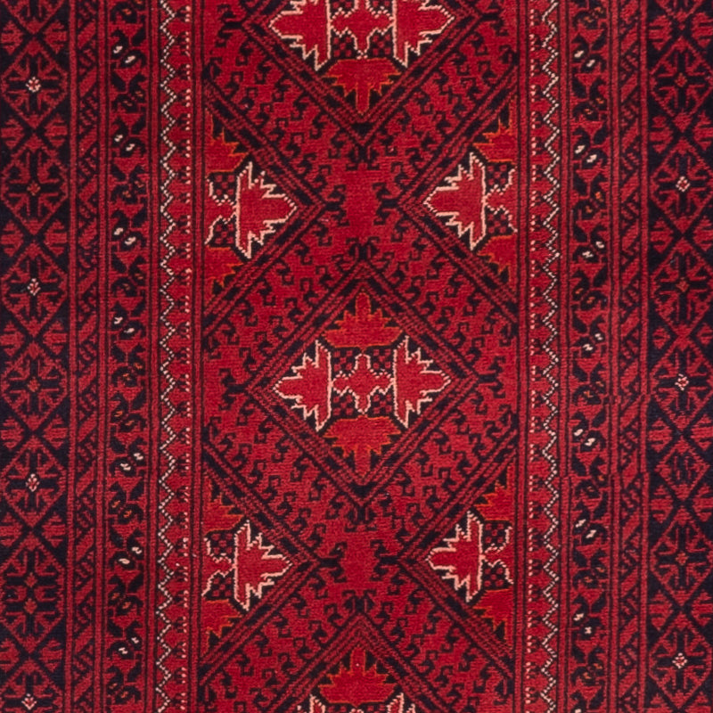 Tappeto corsia Tappeto afgano - 390 x 77 cm - rosso