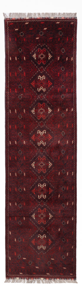Tappeto corsia Tappeto afgano - 295 x 79 cm - rosso