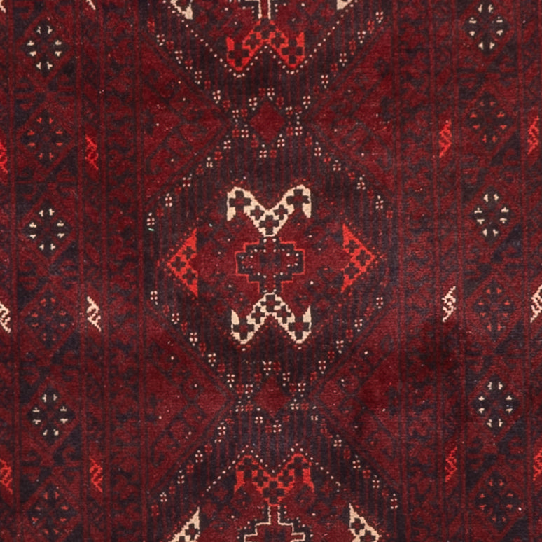 Tappeto corsia Tappeto afgano - 295 x 79 cm - rosso