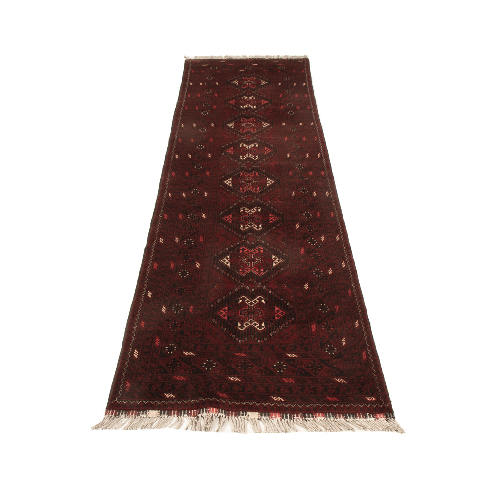 Tappeto corsia Tappeto afgano - 295 x 79 cm - rosso