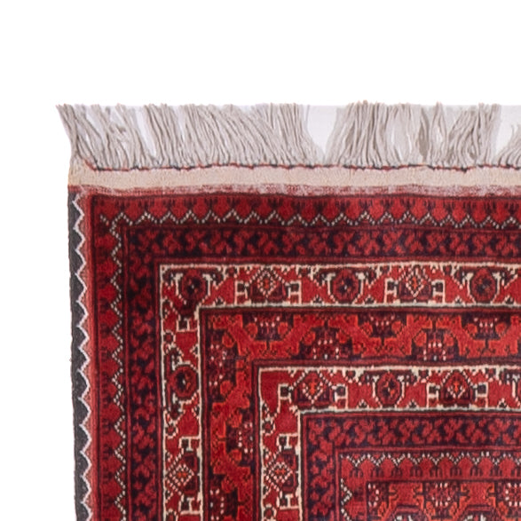 Tappeto corsia Tappeto afgano - Bukhara - 376 x 75 cm - rosso