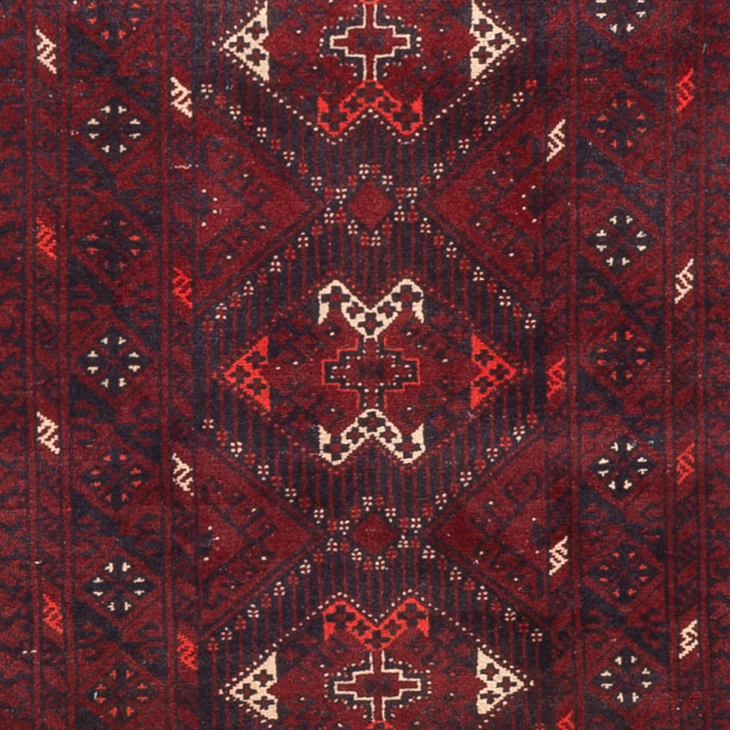 Tappeto corsia Tappeto afgano - 300 x 79 cm - rosso