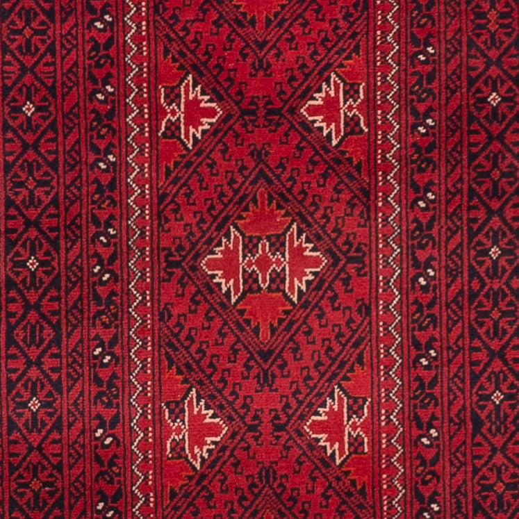 Tappeto corsia Tappeto afgano - 388 x 77 cm - rosso