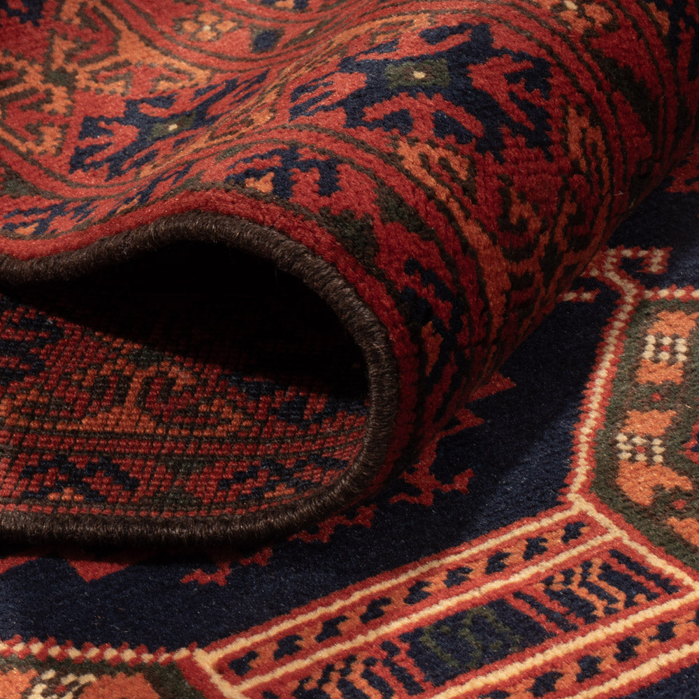 Tappeto corsia Tappeto afgano - 409 x 86 cm - beige scuro