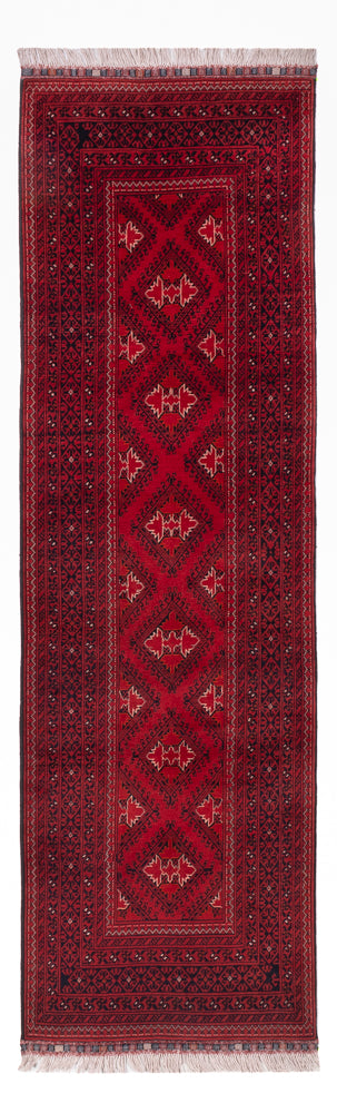 Tappeto corsia Tappeto afgano - 283 x 82 cm - rosso