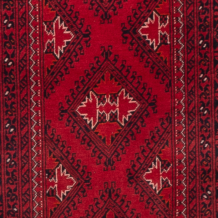 Tappeto corsia Tappeto afgano - 283 x 82 cm - rosso
