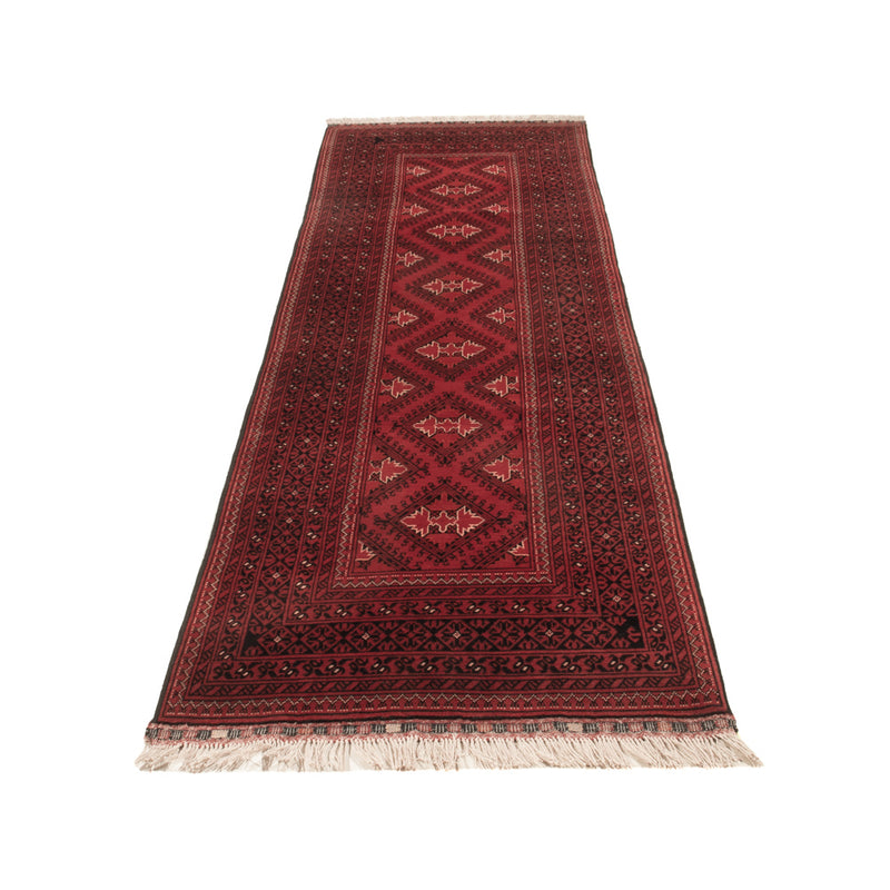 Tappeto corsia Tappeto afgano - 283 x 82 cm - rosso
