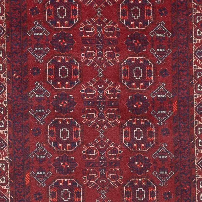 Tappeto corsia Tappeto afgano - Bukhara - 285 x 82 cm - rosso