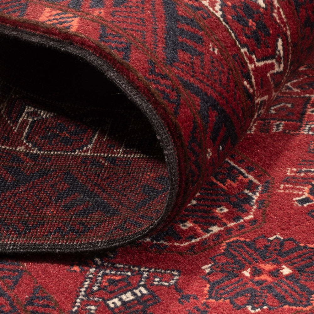 Tappeto corsia Tappeto afgano - Bukhara - 285 x 82 cm - rosso