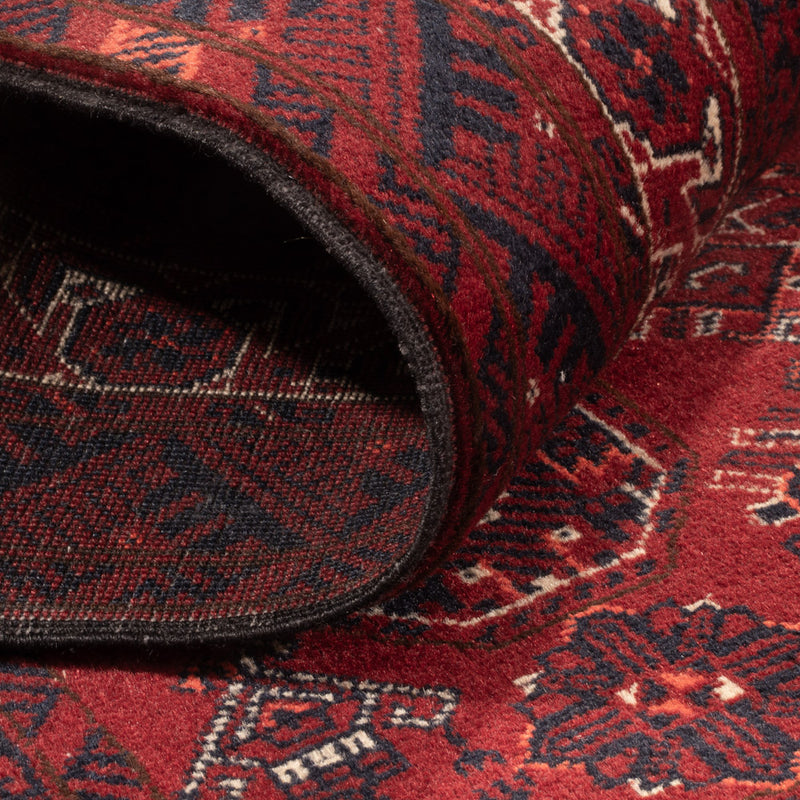 Tappeto corsia Tappeto afgano - Bukhara - 285 x 82 cm - rosso