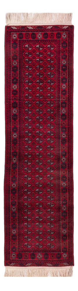 Tappeto corsia Tappeto afgano - Bukhara - 294 x 84 cm - rosso