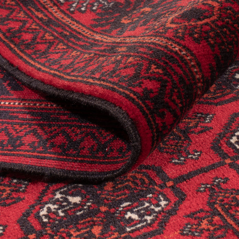Tappeto corsia Tappeto afgano - Bukhara - 294 x 84 cm - rosso