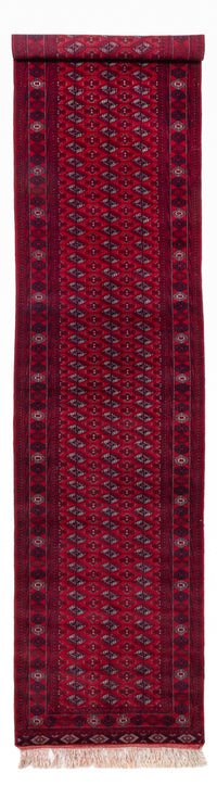 Tappeto corsia Tappeto afgano - Bukhara - 397 x 86 cm - rosso