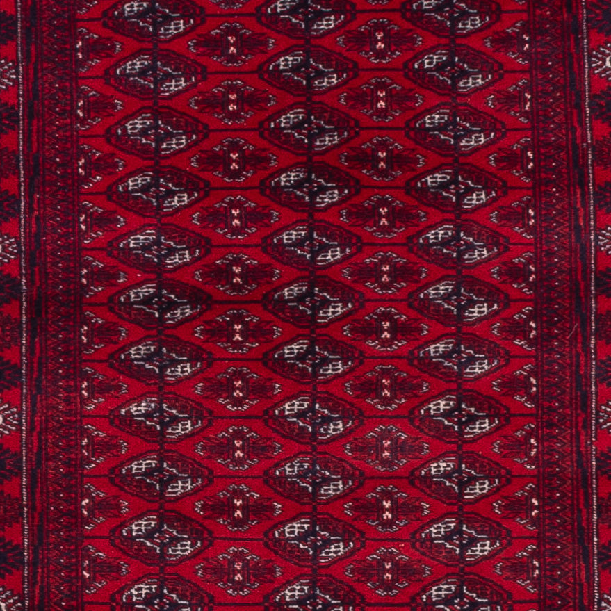 Tappeto corsia Tappeto afgano - Bukhara - 397 x 86 cm - rosso