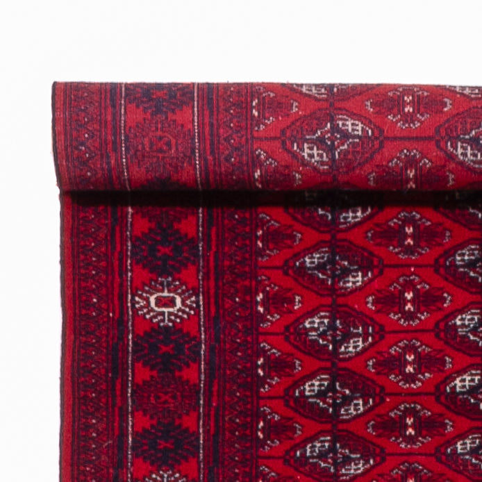 Tappeto corsia Tappeto afgano - Bukhara - 397 x 86 cm - rosso