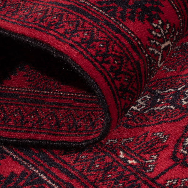 Tappeto corsia Tappeto afgano - Bukhara - 397 x 86 cm - rosso